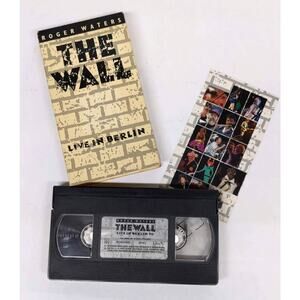 Vintage 1990 VHS - THE WALL - Live in Berlin - Roger Waters - Plays - Guaranteed